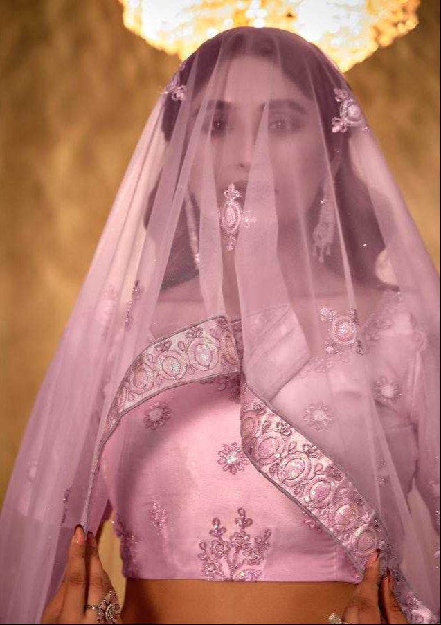 Butterfly Net Embroidered Lehenga Choli for Elegant Style - MYLUXURY LANE ENTERPRISE