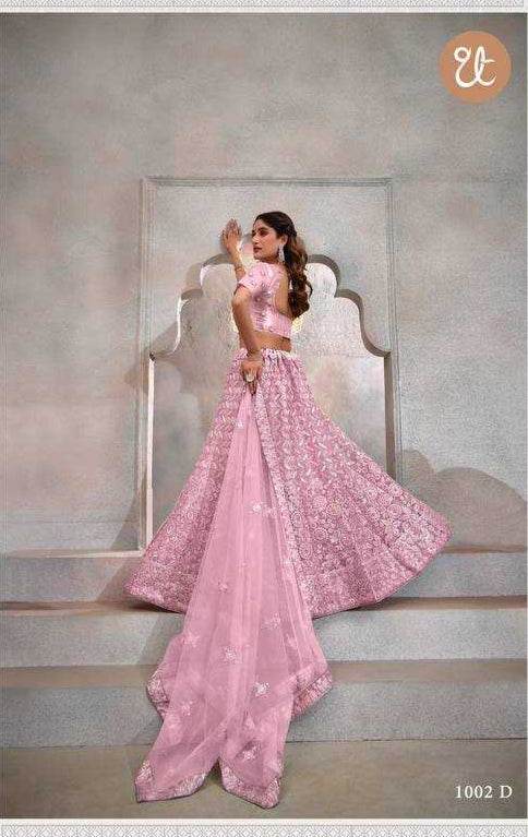 Butterfly Net Embroidered Lehenga Choli for Elegant Style - MYLUXURY LANE ENTERPRISE