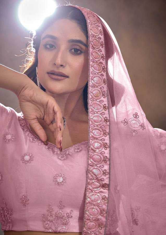 Butterfly Net Embroidered Lehenga Choli for Elegant Style - MYLUXURY LANE ENTERPRISE